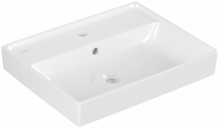 Villeroy & Boch Collaro lavabo, 1 trou pour robinet, avec trop-plein, 550x440mm, 4A3355R1, 4A3355R1