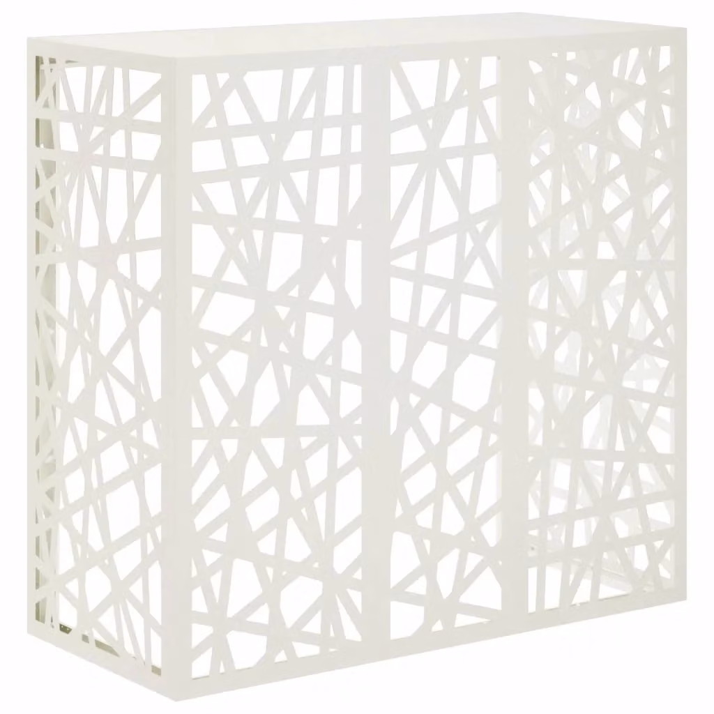 Copertura per condizionatore d'aria vidaXL Bianco L: 110 cm, P: 50 cm, H: 105 cm – 2