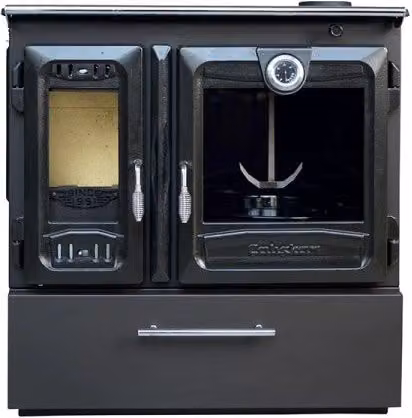 Stufa a legna indipendente con forno Outinfire 216 3D Box colore nero – 1