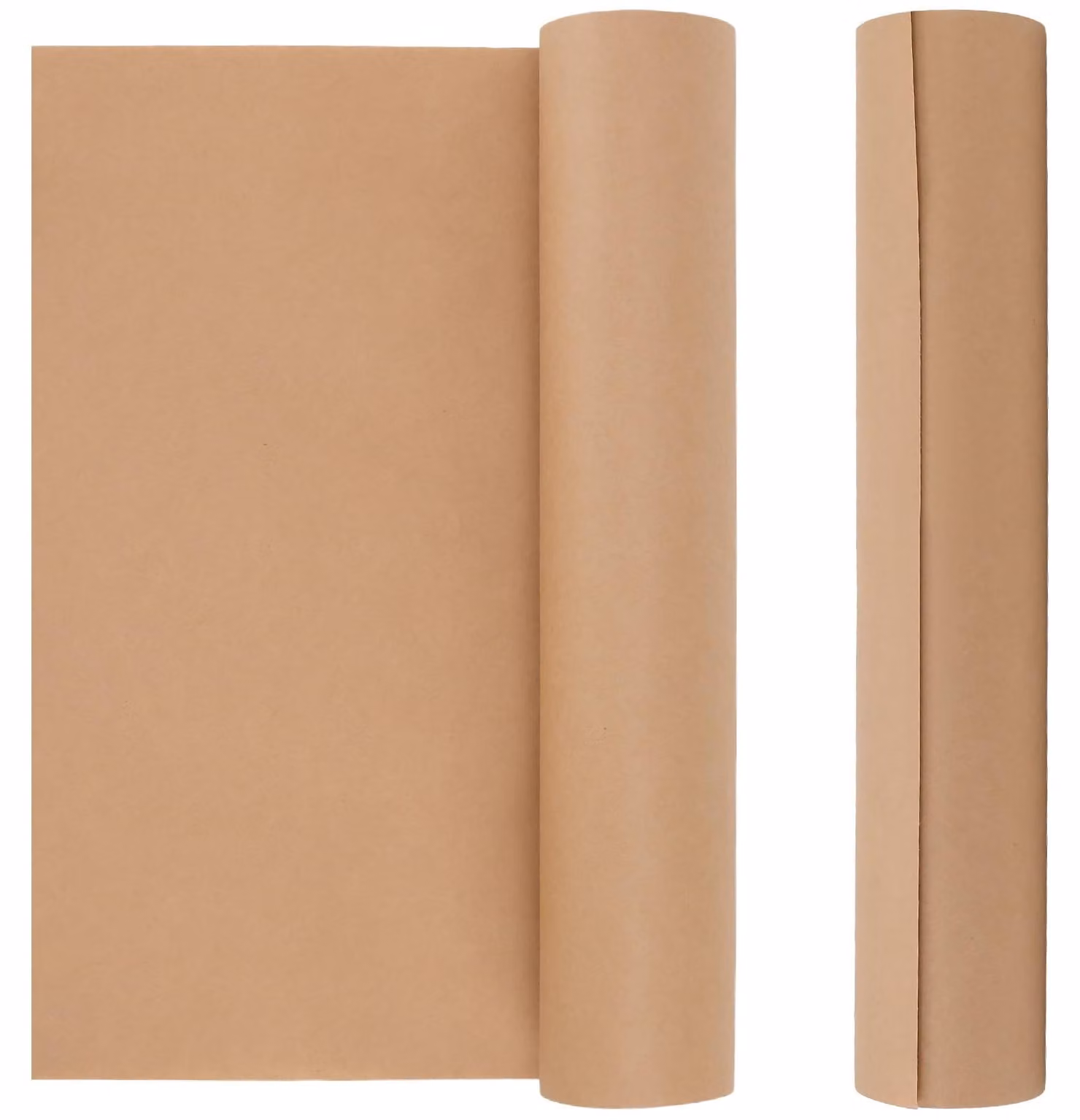 Carta kraft, 2 rotoli, 38 cm x 30 m, 80 g/m², color marrone