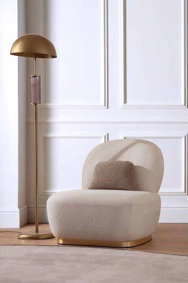 Textil Sessel 1 Sitzer Sofa Polster Sofas Design Luxus Klassische Modern Lehn
