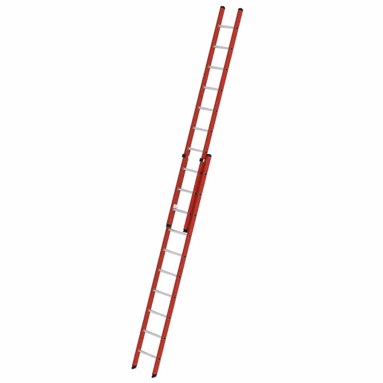 Scala a pioli a 2 sezioni in PRFV/alluminio senza traversa 2x10 pioli