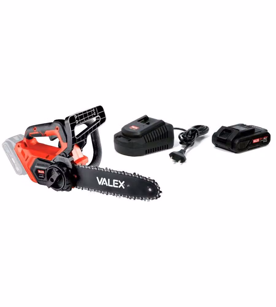 Valex Motosega Potatura Brushless 18V 31cm Batteria 3Ah - Comfort e Sicurezza
