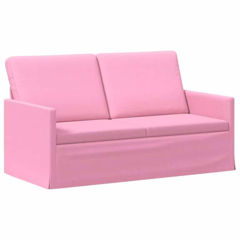 Divano a 2 posti vidaXL in tessuto rosa con struttura in metallo per il tuo soggiorno L/P/H: 150 x 81 x 82 cm