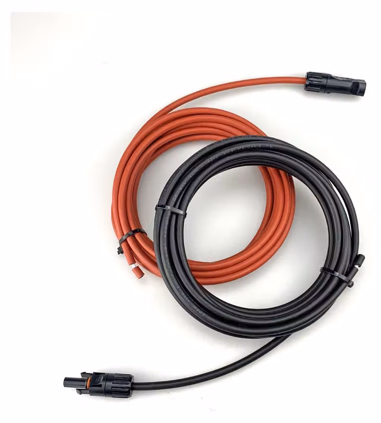 Alcapower Prolunga Solare Cavo Singola Testa 3 metri con Connettori MC4, 1000V DC, 30A, Sezione 2.5mm², Isolamento XLPO Alta Resistenza Termica