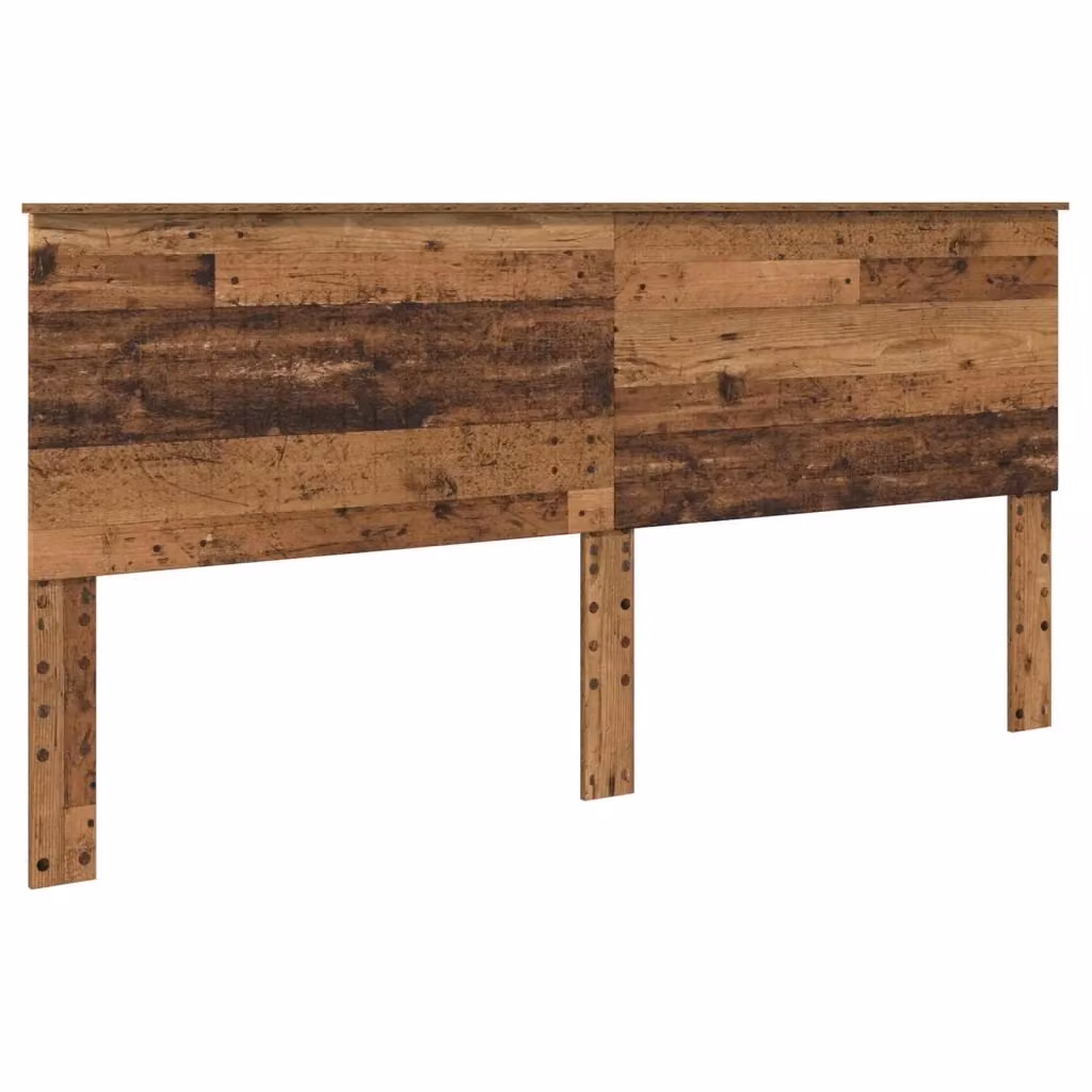Testiera moderna in legno multistrato color marrone per camera da letto, L: 203 cm – 2