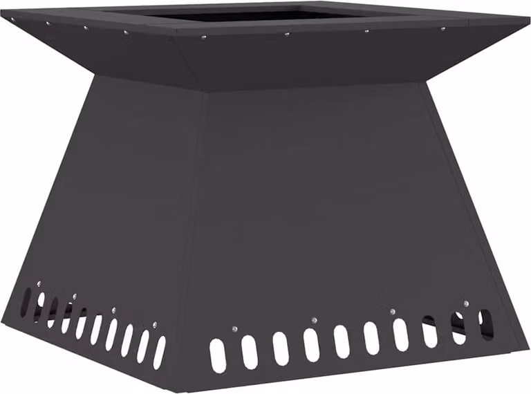 Focolare Nero 60 x 60 x 50 cm Acciaio
