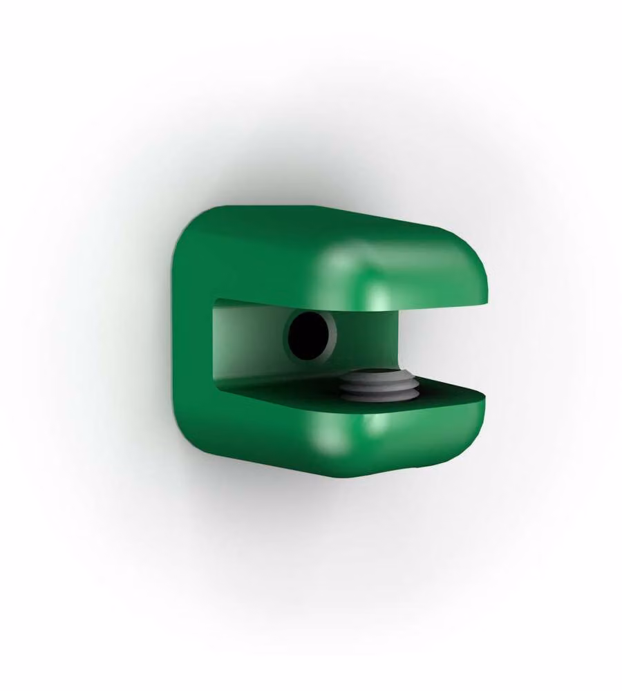 Reggipiani in nylon verde 2,7 cm