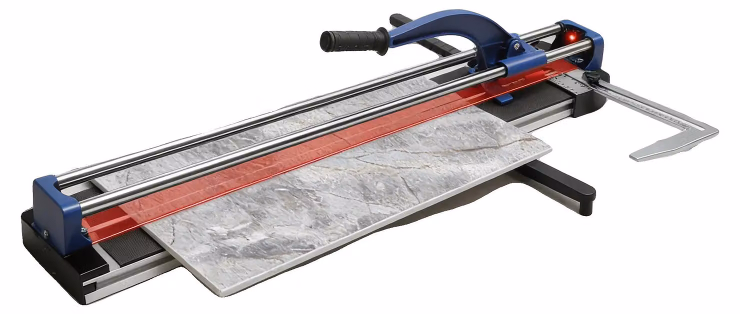 Tagliapiastrelle, lunghezza di taglio 800 mm, guida in acciaio legato, impugnatura ergonomica, compatibile con piastrelle fino a 15 mm di spessore, supporto di livellamento e righello