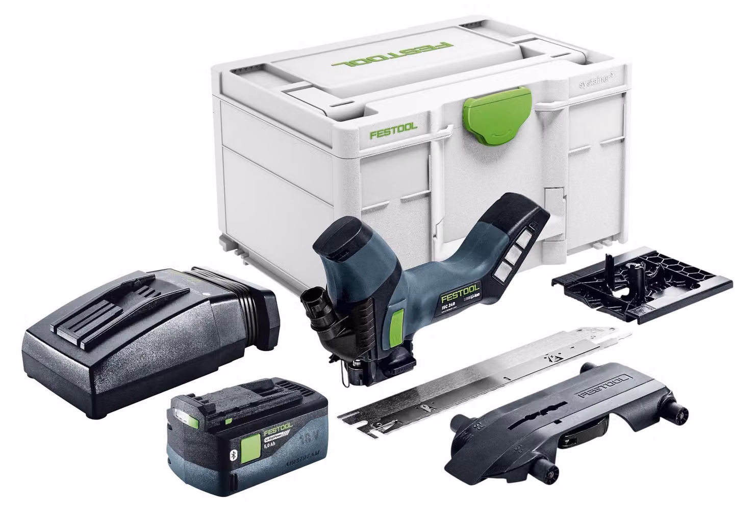 Seghetto a batteria Festool ISC 240 EB-Basic 18 V 240 mm + 1x batteria 5,0 Ah + caricabatterie + Systainer