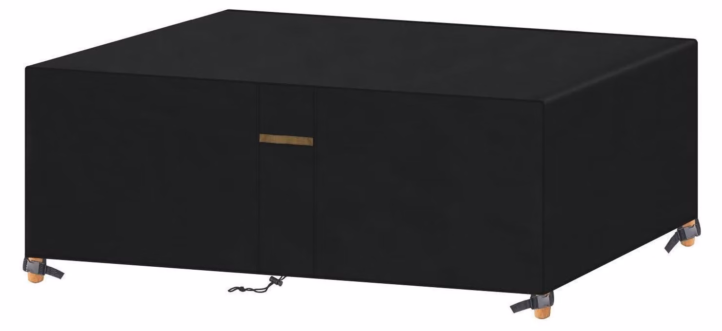 Telo copriletto per tavolo da giardino, forma rettangolare, dimensioni 200x100x71 cm, tessuto Oxford 420D, impermeabile, adatto per l'uso invernale