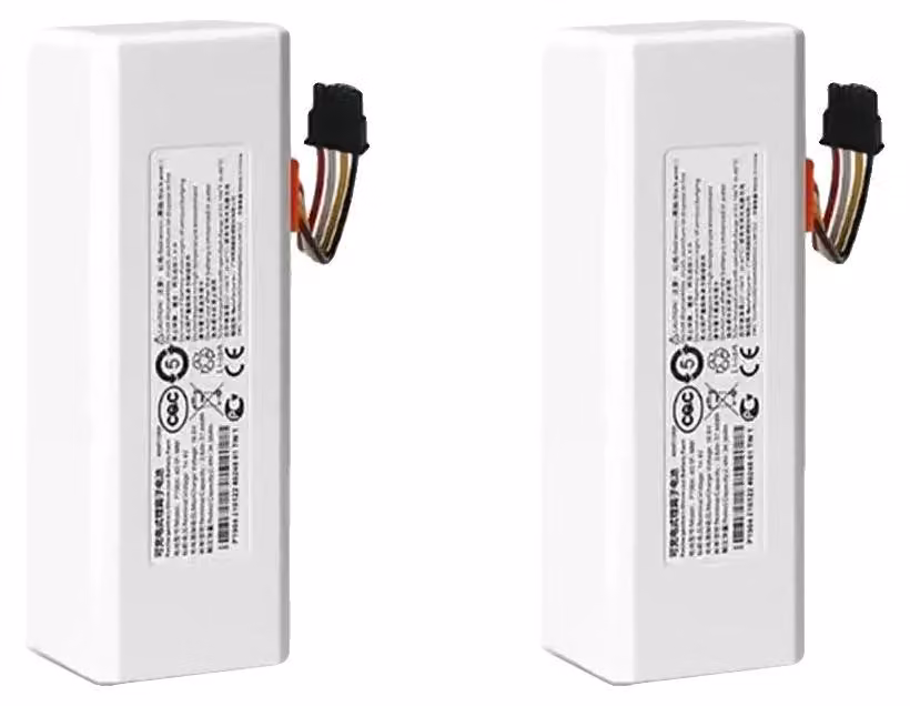 Batterie per aspirapolvere robot, capacità 12800 mAh, compatibili con il modello di robot 1C, confezione da 2 pezzi
