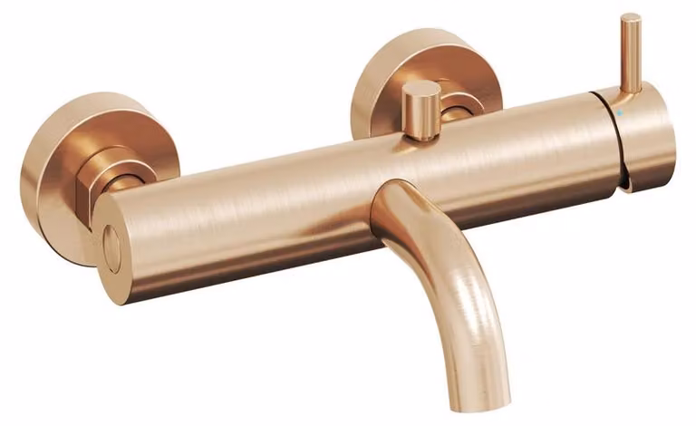 Rubinetto per vasca da bagno a parete Ravak Esprit ES 022.60RGB senza set doccia, oro rosa spazzolat