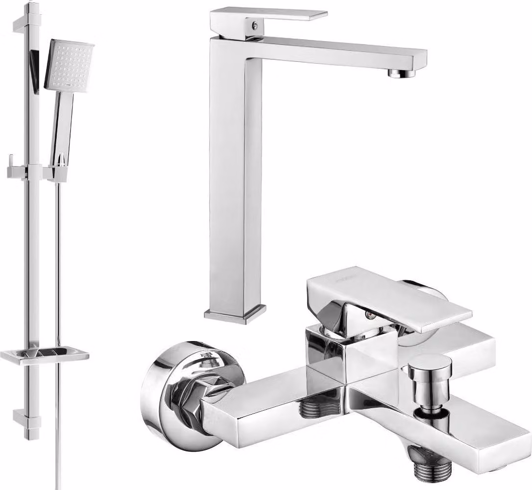 Mexen Uno DQ45 set da bagno, cromato - 71413DQ45-00