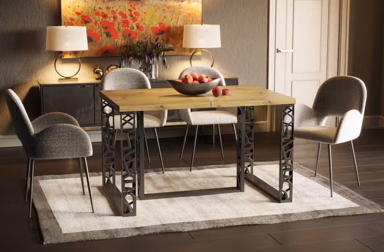 Tavolo allungabile EWEREST 130(250)x80 rovere artigianale