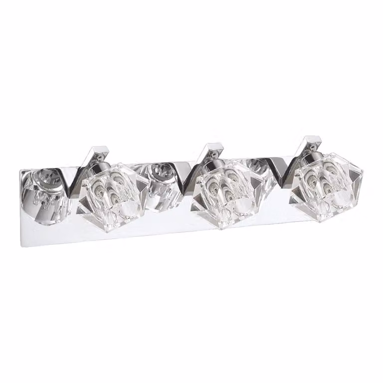 Plafoniera LED ZENITH 3xLED/5W, cromo/cristalli L: 600, H: 115