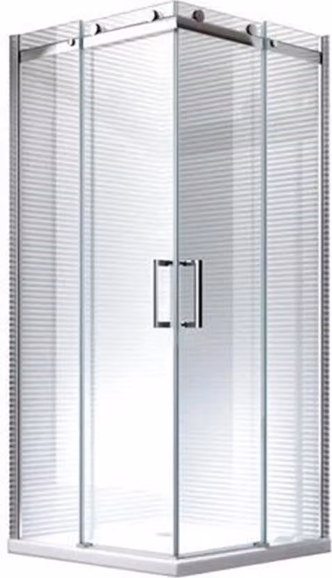 Glaszentrum Hagen - 80x80x195 cm - Cabina doccia Artemis Cabina doccia - 8mm - vetro ESG con piatto doccia + sifone