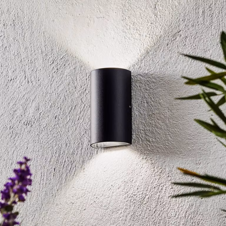 Nordlux Applique da esterni a LED Rold, Nero, Metallo, Moderno, Applique LED da esterni