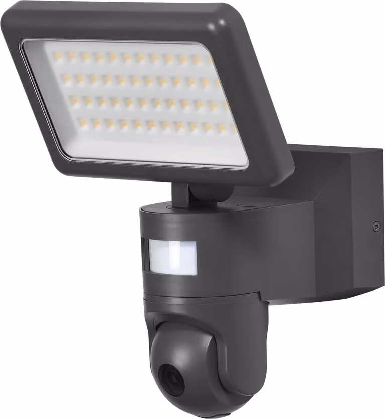 Proiettore LED OSRAM SMART+ con Wi-Fi, dotato di telecamera HD, luce bianco caldo (3000 K), faretto con sensore di movimento e di luce diurna, 2000 lumen, dimmerabile, grado di protezione IP44