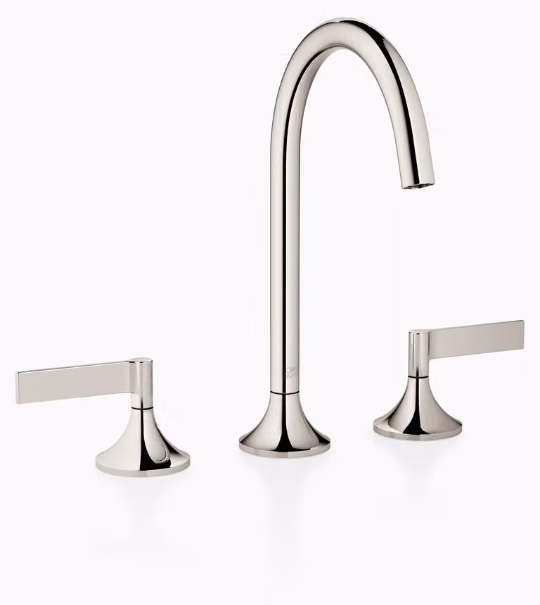 Dornbracht VAIA Mélangeur de lavabo à trois trous avec vidage, poignée à levier, saillie 168mm, 20713819-08, 20713819-08
