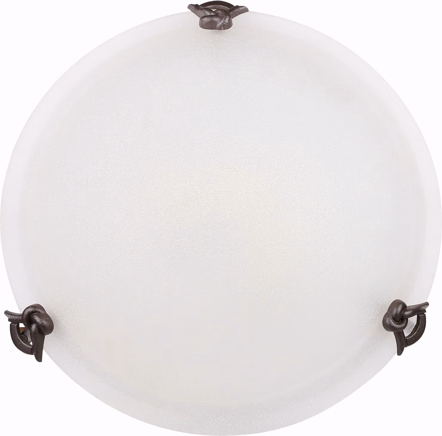 Plafone rotondo EVA patina-bianco 1xE27x40W vetro, dimensioni: 9x30x30 cm, IP20 Candellux