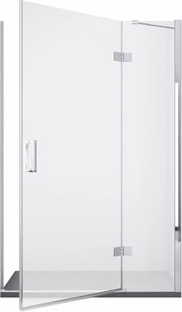 Porta Parete Doccia 100 cm 1 Anta Battente in Cristallo Trasparente 8mm H195 Bonussi Isabel