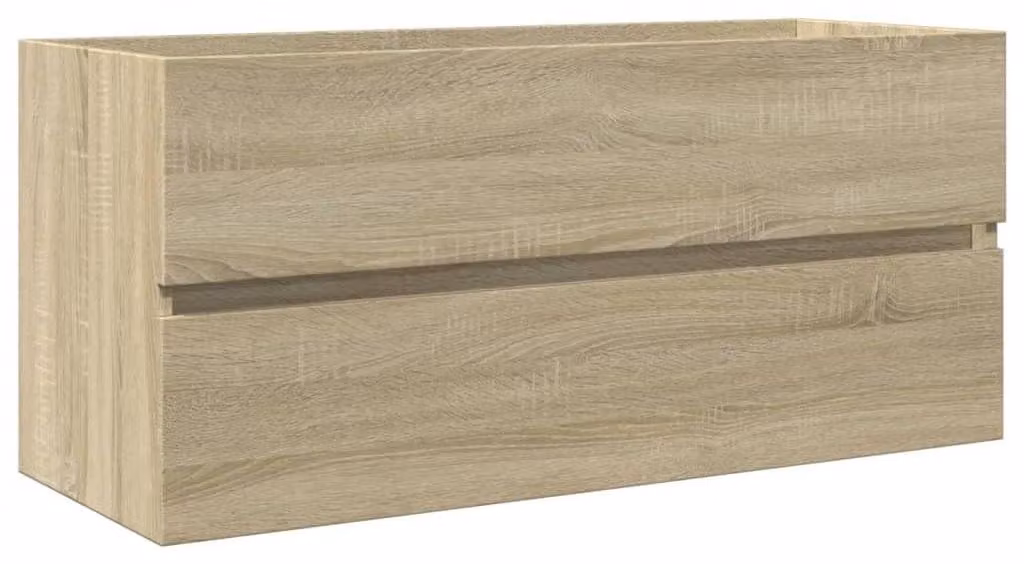 Mobiletto sotto lavabo in legno con cassetto, dimensioni 100 x 38,5 x 45 cm