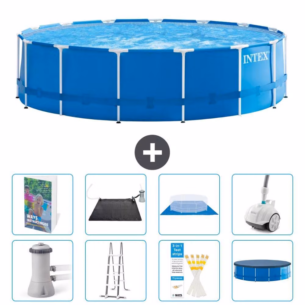 Piscina fuori terra a struttura - 457x122 cm - 7 pezzi - Modello S600