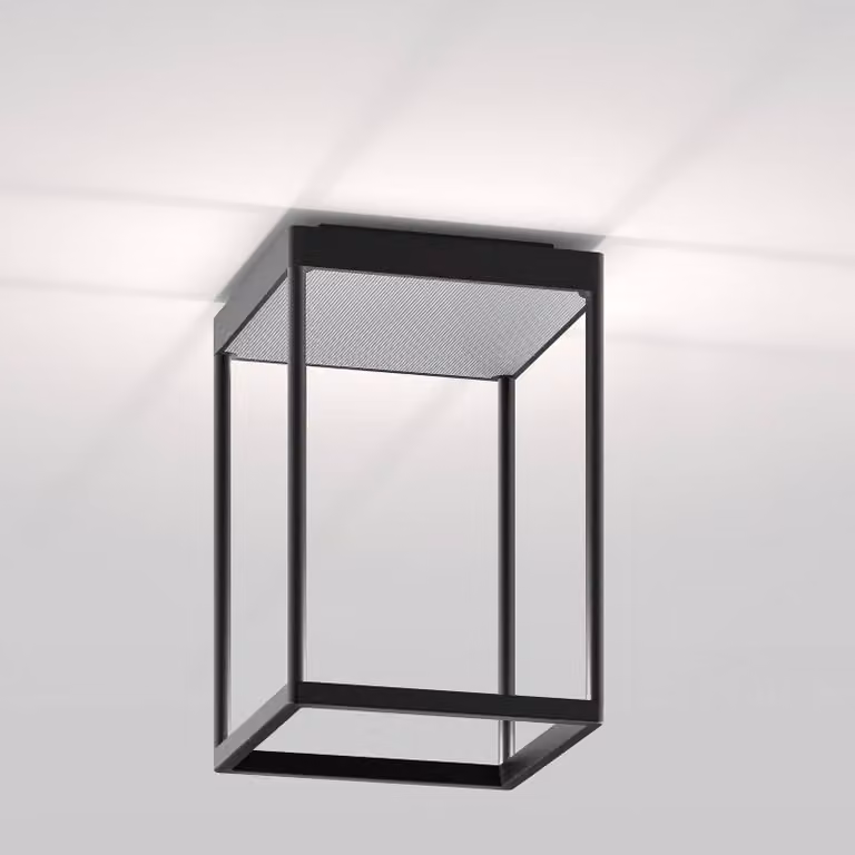 Serien Lighting Plafoniera a LED Reflex 2 S, dimmerabile, Nero, Soggiorno / Sala da pranzo, Alluminio, Design, Plafoniera LED