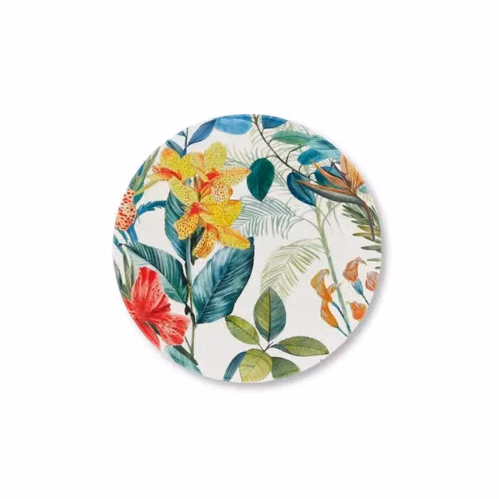 Piatto Dessert in melamina, Linea Garden, diam. 21,5cm, 6 pezzi