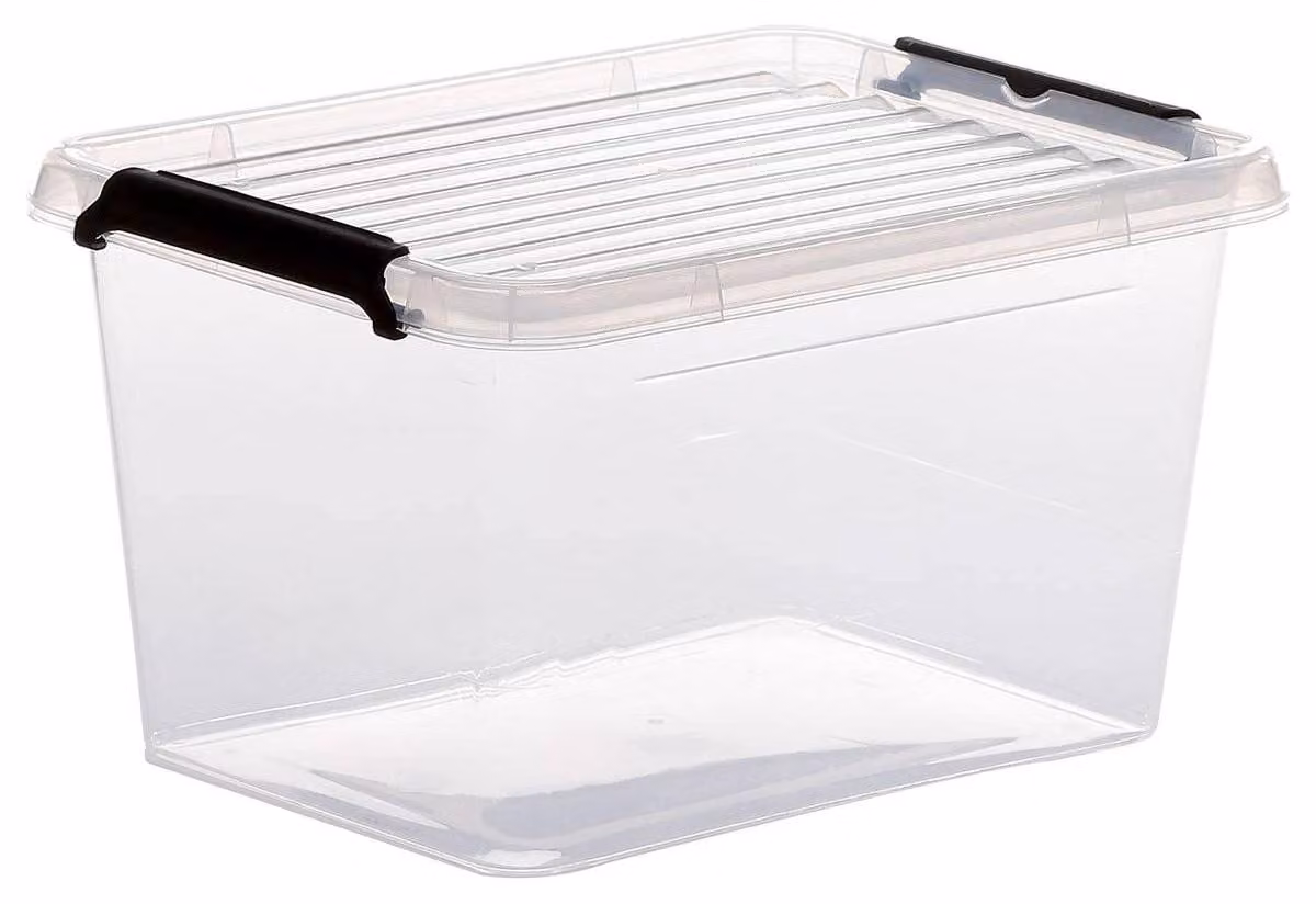 5Five Contenitore con coperchio - Clip Box - 2 litri - 19 x 15 x 11 cm - Plastica - trasparente