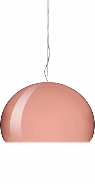 Lampada a sospensione Kartell FL/Y Metal trasparente con tecnologia LED e attacco E27