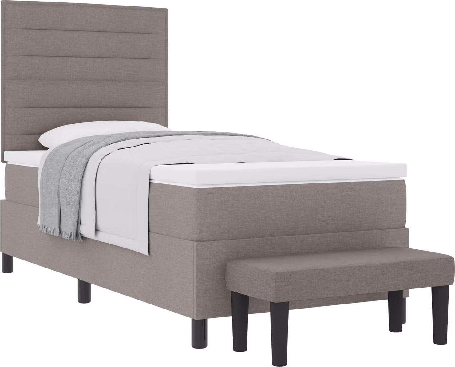 Letto a molle con testiera Talpa 90 x 200 cm Tessuto