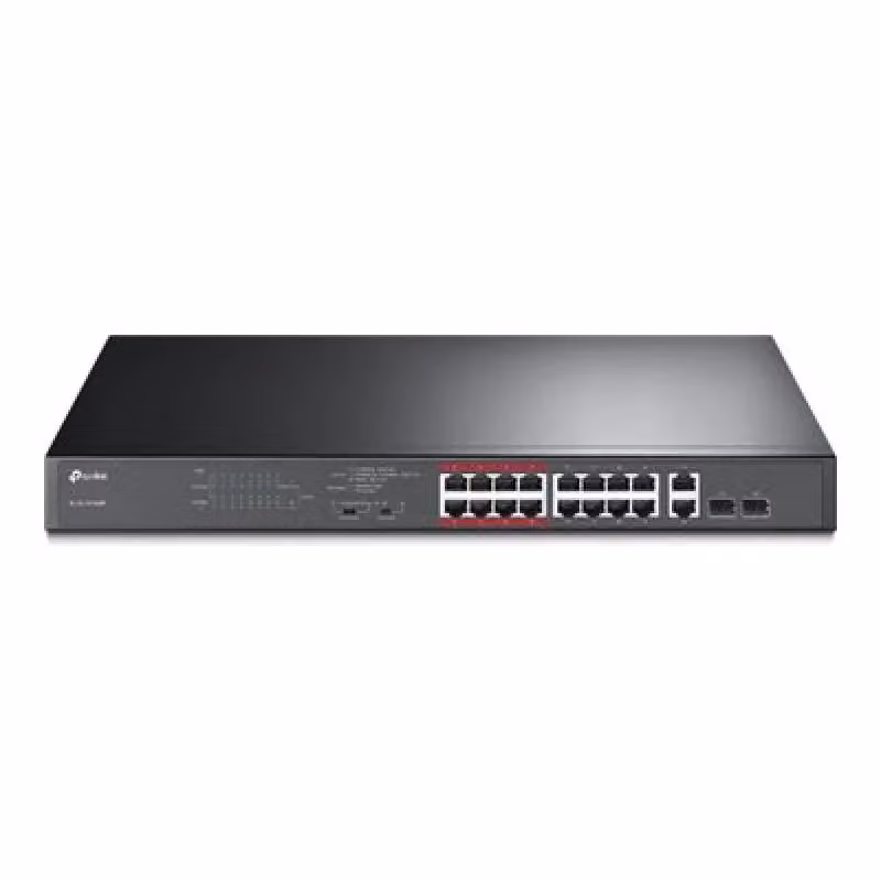 Switch di rete non gestito TP-Link TL-SL1218MP Fast Ethernet 10/100 con supporto Power over Ethernet (PoE) nero – 2
