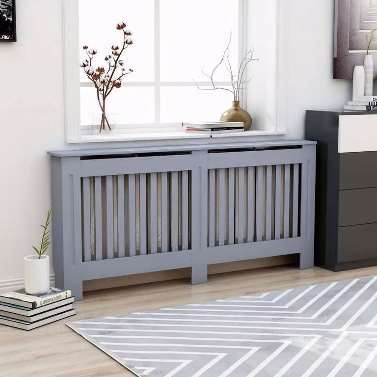 The Living Store Rivestimento per radiatori antracite 172x19x81,5 cm MDF