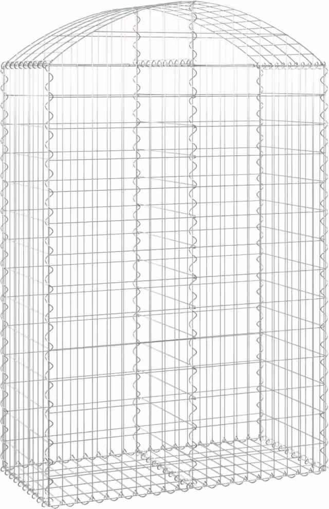 Cesto Gabbione ad Arco 100x50x140/160 cm Ferro Zincato