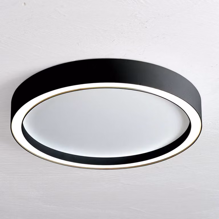 BOPP Plafoniera a LED Aura, dimmerabile, Nero, Soggiorno / Sala da pranzo, Alluminio, Moderno, Plafoniera LED