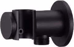 Cheonda Presa acqua laterale con supporto doccetta in acciaio inossidabile color nero opaco