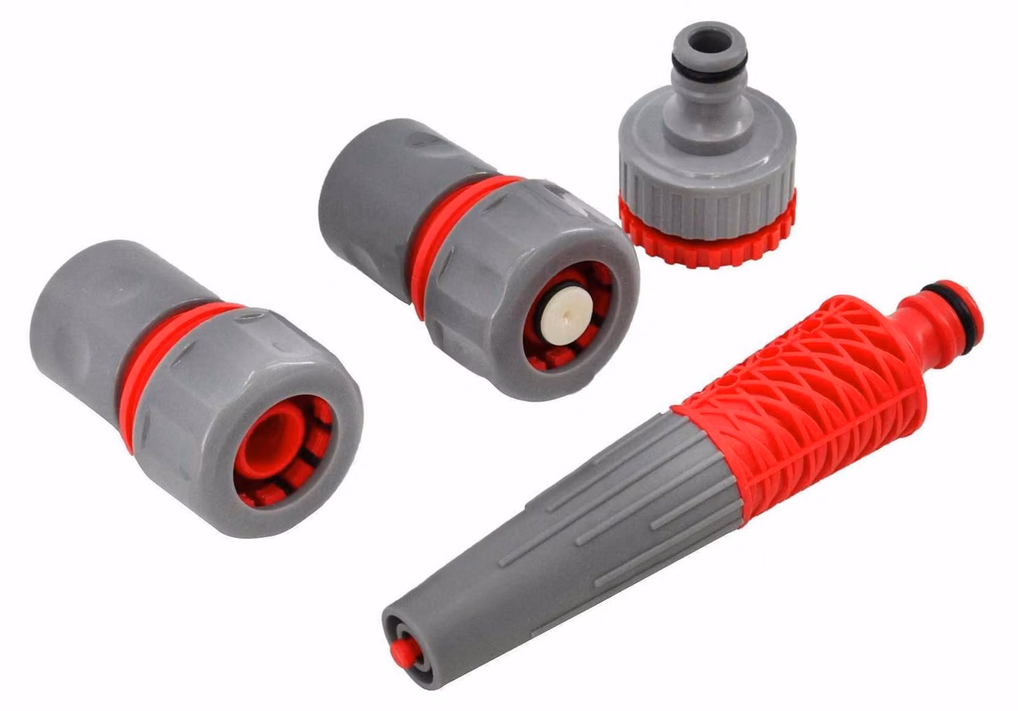 AW Tools - Set di raccordi per tubi (confezione da 4) AW2903 (taglia unica) (grigio/rosso)