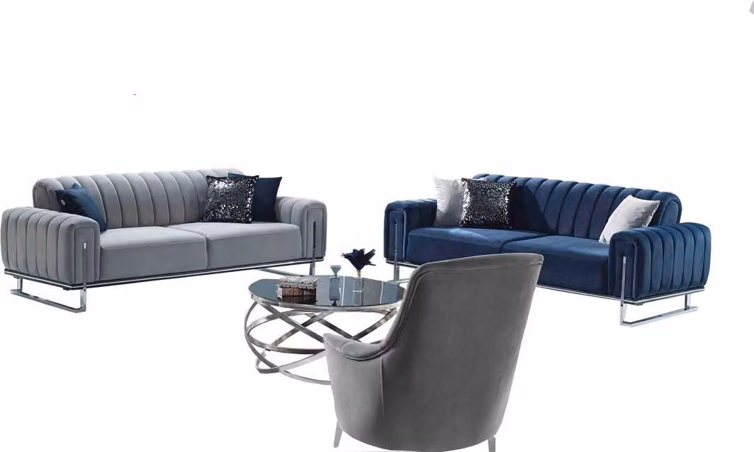 Wohnzimmer Sofa 3-Sitzer Relaxgarnitur 3tlg Lounge-Garnitur Komplettsofa Couch