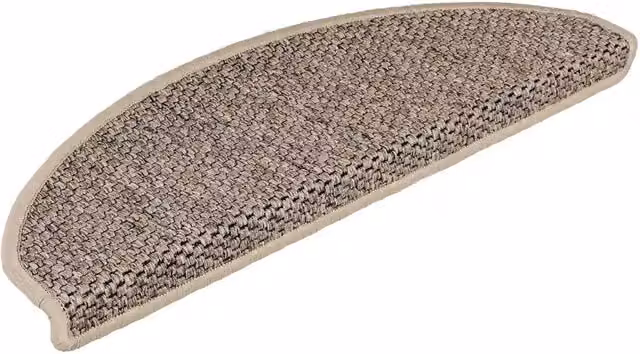 Tappeti Adesivi Scale Aspetto Sisal 30 pz 65x21x4cm Beige Scuro 3365878