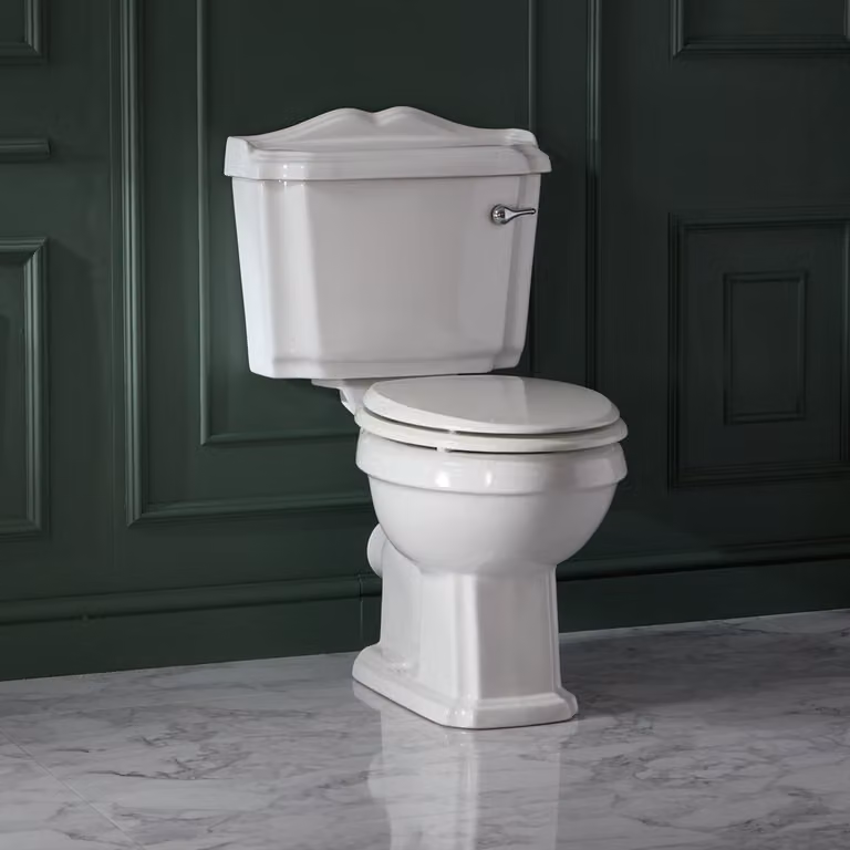 Vaso WC Monoblocco con Copriwater Incluso Sanitario Bagno Completo Design Tradizionale - Richmond