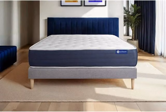Kit rete e materasso Actimemo sleep 130x220cm - Spessore : 22cm- memory foam - Bilanciato -