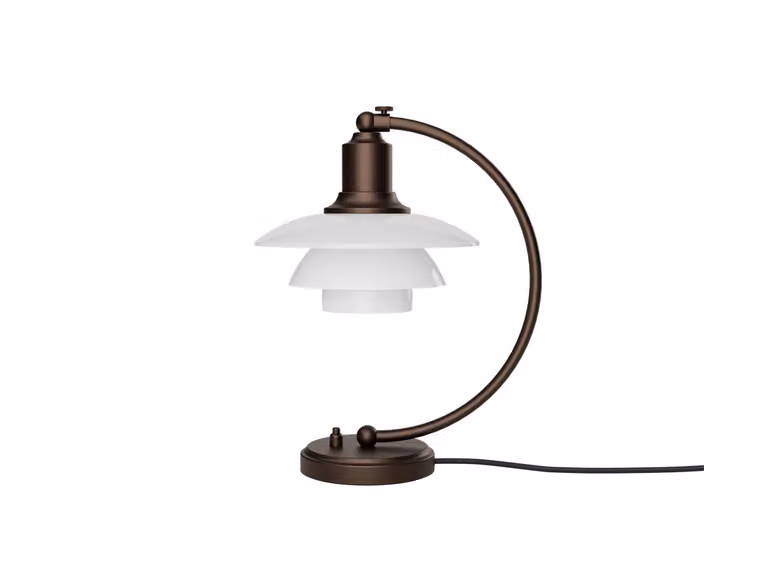 PH 2/2 Luna Aged Brass Opal - Lampada da tavolo