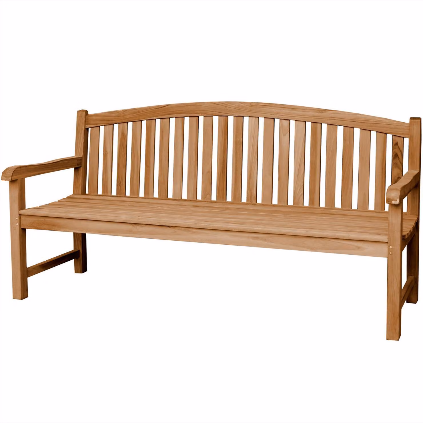 Teakholz Bank Bari 180cm Massivholz Wetterfest