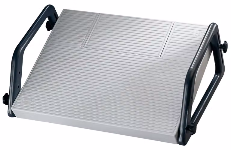 Poggiapiedi Soennecken Relax 2266 45x35cm in polistirolo grigio chiaro