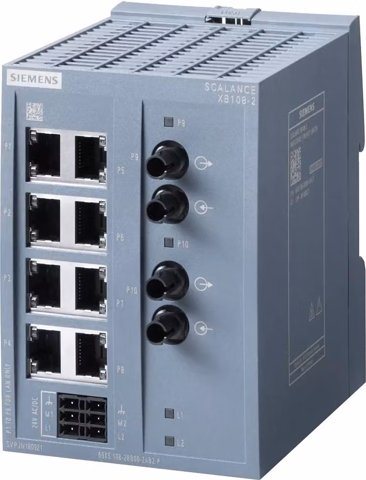 Siemens 6GK5108-2BB00-2AB2 SCALANCE XB108-2 Switch non gestito 8x 10/100 Mbit (6GK51082BB002AB2)