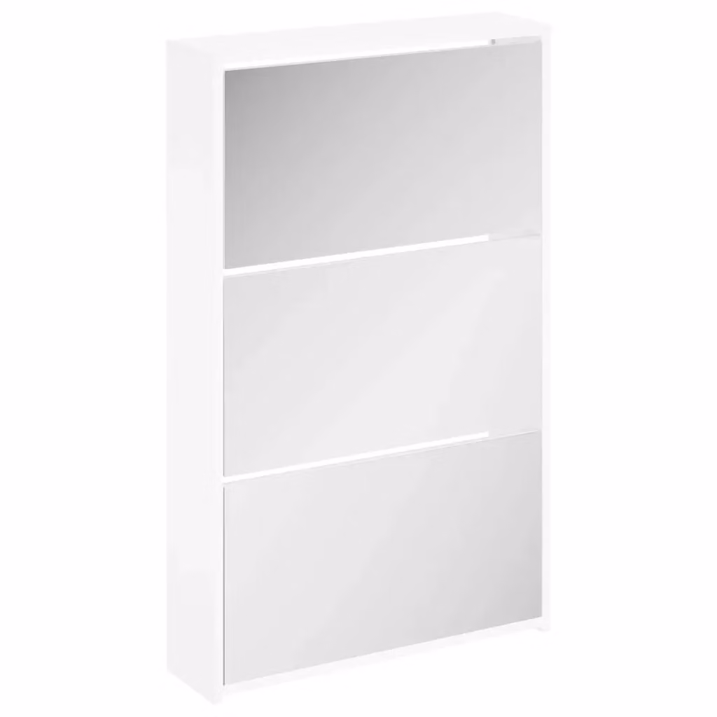 Scarpiera con Specchio Design Mania Bianco Lucido L: 63 cm, P: 17 cm, H: 102,5 cm – 2
