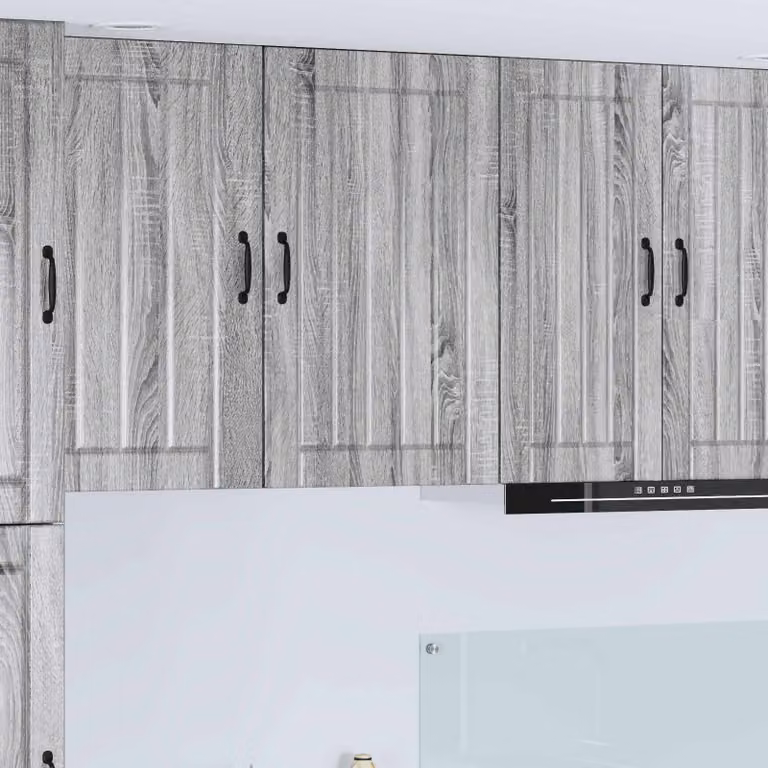 Armadietto a muro da cucina vidaXL LUCCA Grigio, L: 50 cm, P: 31 cm, H: 80 cm