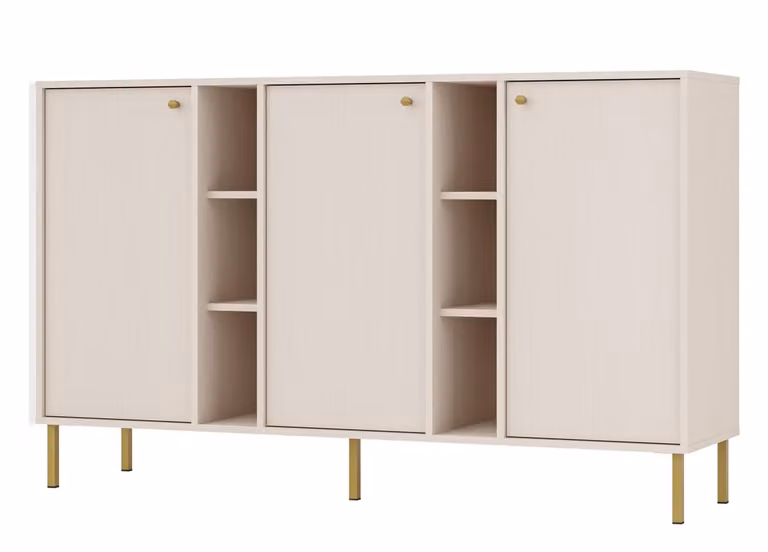 Cassettiera larga IROS 2 - beige / oro